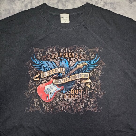 The Rock and Roll Society of Edmonton T-Shirt Size Large ATC Tag - Picture 3 of 7
